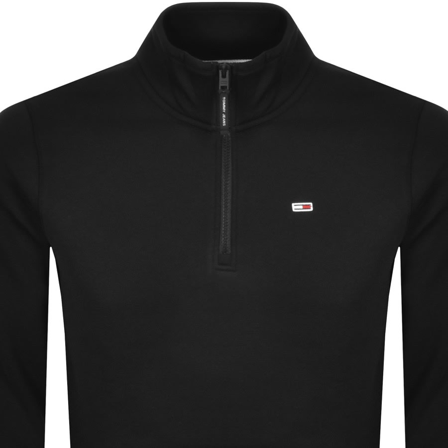 Alternative Image for ProductTommy Jeans Half Zip Sweatshirt Black2